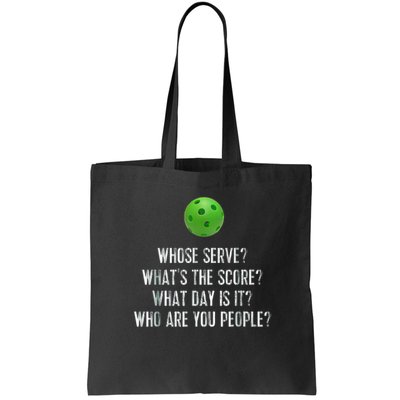 funny pickleball whose serve league pickleball team Bag