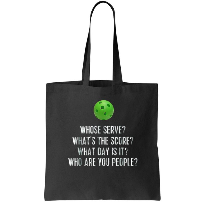 funny pickleball whose serve league pickleball team Bag