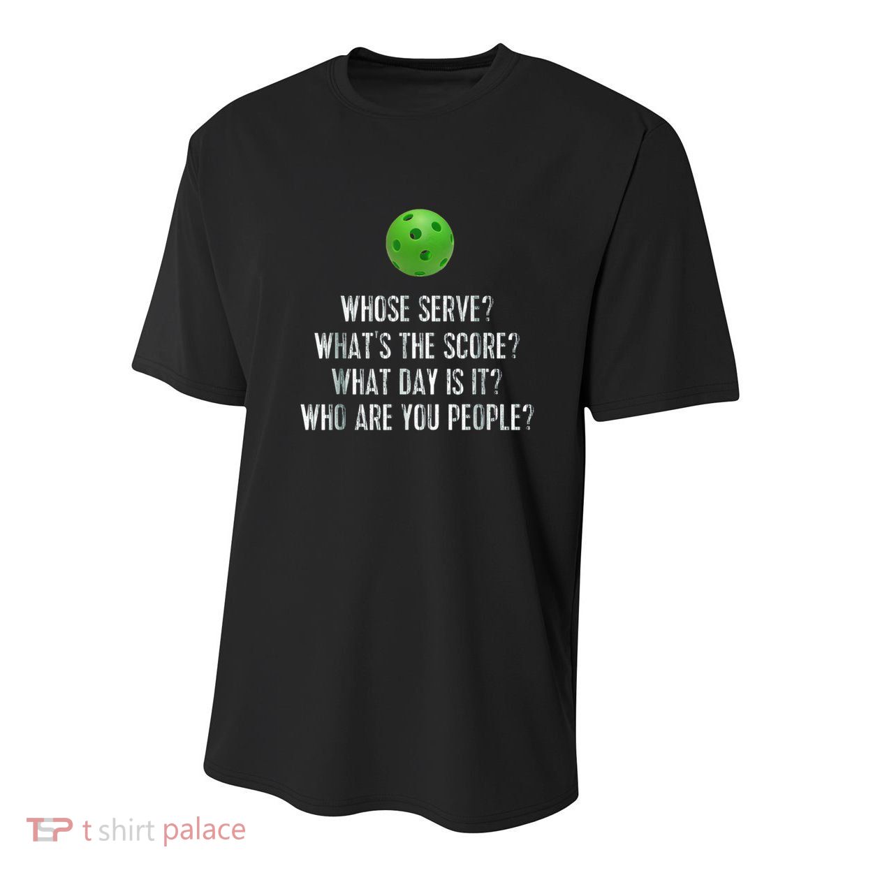 funny pickleball whose serve league pickleball team Youth Performance Sprint T-Shirt