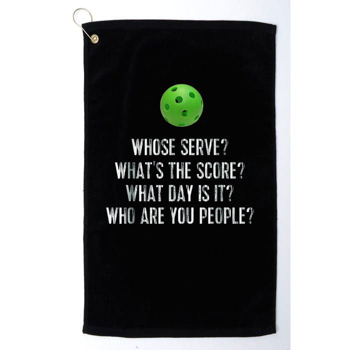 funny pickleball whose serve league pickleball team Golf Towel