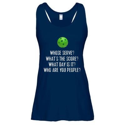 Funny Pickleball Whose Serve League Pickleball Team Ladies Essential Flowy Tank