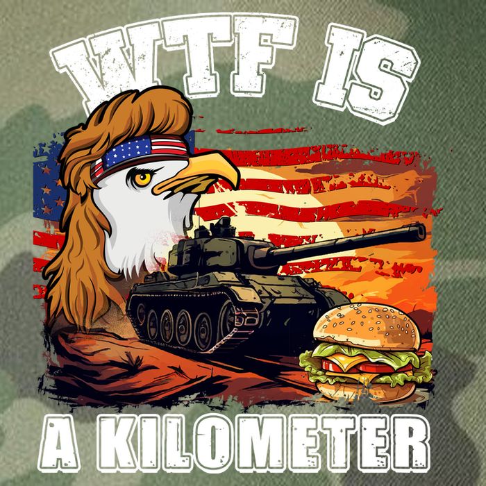 Funny Patriotic Wtf Is A Kilometer Legacy Tie Dye Trucker Hat