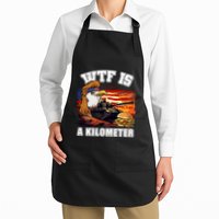 Funny Patriotic Wtf Is A Kilometer Full-Length Apron With Pockets