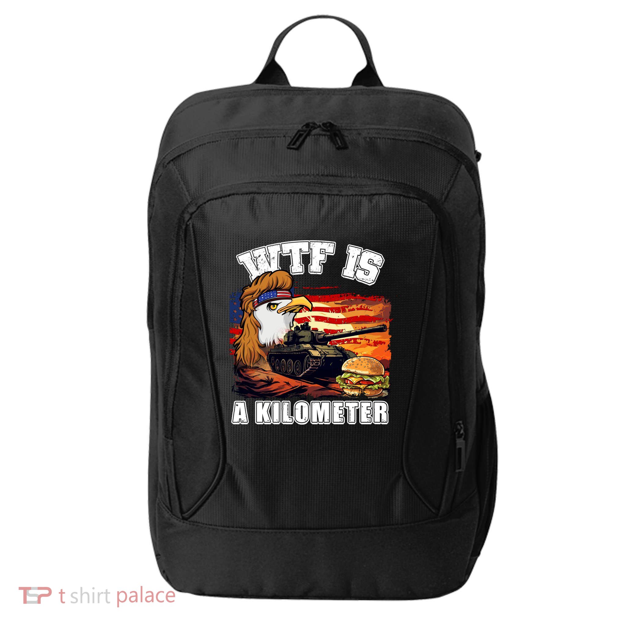 Funny Patriotic Wtf Is A Kilometer City Backpack