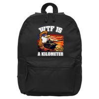 Funny Patriotic Wtf Is A Kilometer 16 in Basic Backpack