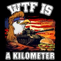 Funny Patriotic Wtf Is A Kilometer 16 in Basic Backpack