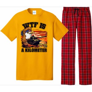 Funny Patriotic Wtf Is A Kilometer Pajama Set