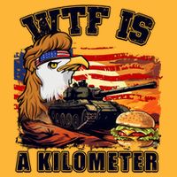 Funny Patriotic Wtf Is A Kilometer Baby Bodysuit