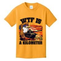 Funny Patriotic Wtf Is A Kilometer Kids T-Shirt