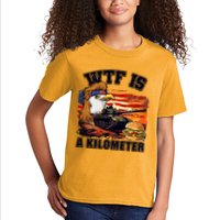 Funny Patriotic Wtf Is A Kilometer Kids T-Shirt