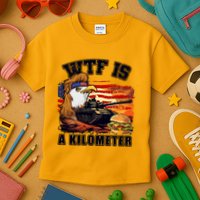 Funny Patriotic Wtf Is A Kilometer Kids T-Shirt
