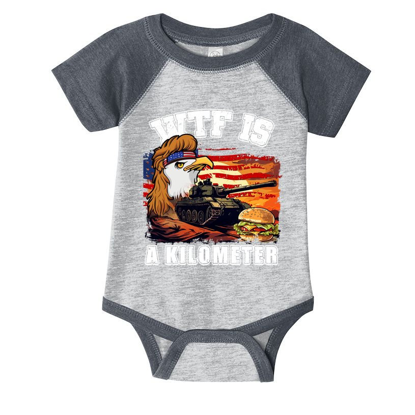 Funny Patriotic Wtf Is A Kilometer Infant Baby Jersey Bodysuit