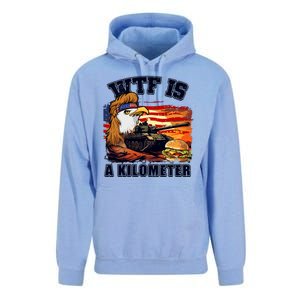 Funny Patriotic Wtf Is A Kilometer Unisex Surf Hoodie