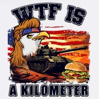 Funny Patriotic Wtf Is A Kilometer Garment-Dyed Sweatshirt