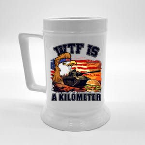 Funny Patriotic Wtf Is A Kilometer Beer Stein