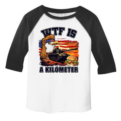 Funny Patriotic Wtf Is A Kilometer Toddler Fine Jersey T-Shirt