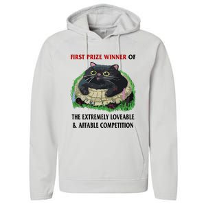 First Prize Winner Of The Extremely Loveable & Affable Competition Performance Fleece Hoodie