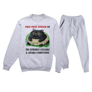 First Prize Winner Of The Extremely Loveable & Affable Competition Premium Crewneck Sweatsuit Set