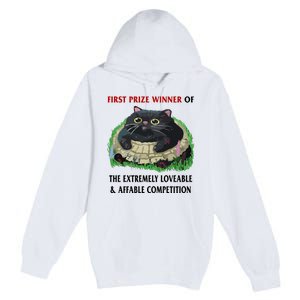 First Prize Winner Of The Extremely Loveable & Affable Competition Premium Pullover Hoodie