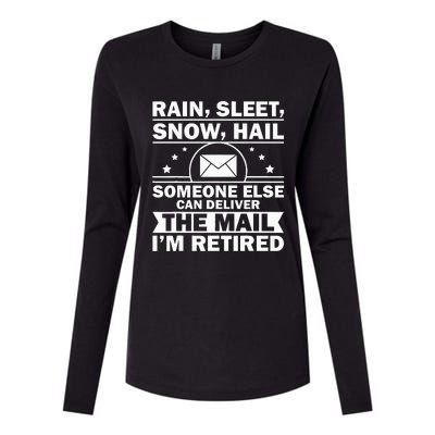 Funny Postal Worker Retirement Design For Mailman Womens Cotton Relaxed Long Sleeve T-Shirt