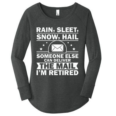 Funny Postal Worker Retirement Design For Mailman Women's Perfect Tri Tunic Long Sleeve Shirt