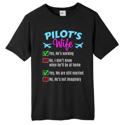 Funny Pilots Wife Gift Tall Fusion ChromaSoft Performance T-Shirt