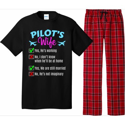 Funny Pilots Wife Gift Pajama Set