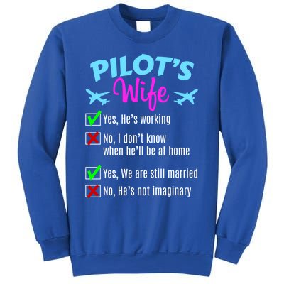 Funny Pilots Wife Gift Sweatshirt