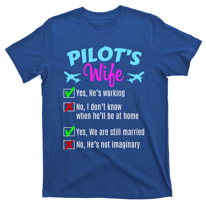 Funny Pilots Wife Gift T-Shirt