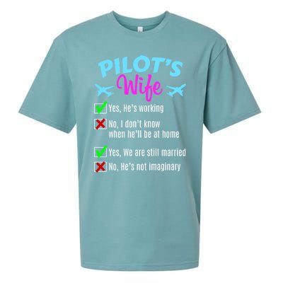 Funny Pilots Wife Gift Sueded Cloud Jersey T-Shirt