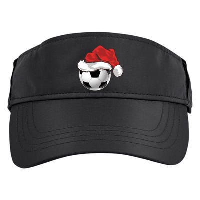 Football Player Xmas Gift Santa Hat Soccer Ball Christmas Gift Adult Drive Performance Visor