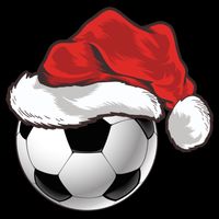 Football Player Xmas Gift Santa Hat Soccer Ball Christmas Gift Bucket Hat
