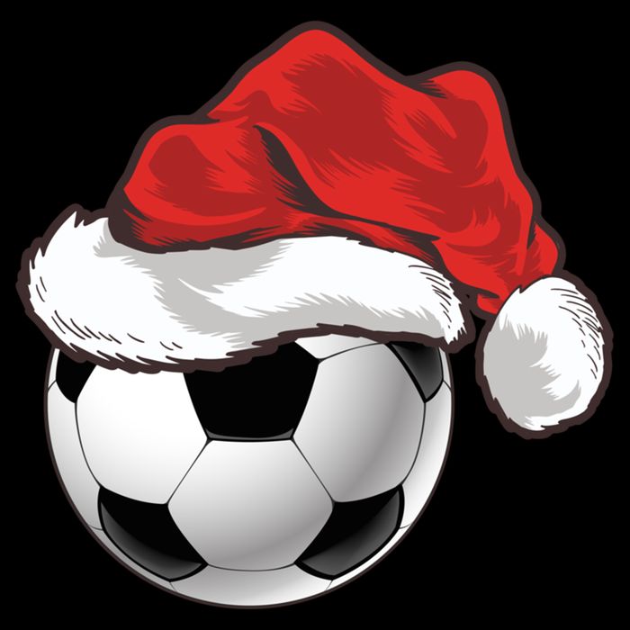 Football Player Xmas Gift Santa Hat Soccer Ball Christmas Gift Bucket Hat
