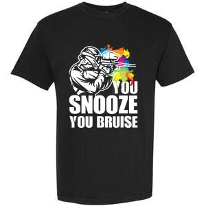 Funny Paintball You Snooze You Bruise Garment-Dyed Heavyweight T-Shirt