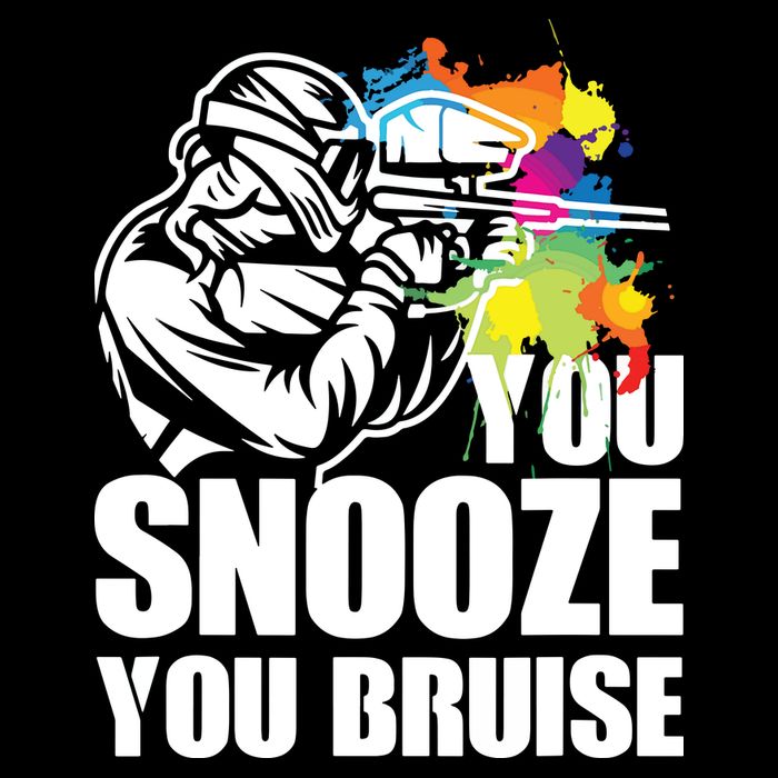 Funny Paintball You Snooze You Bruise 16 in Basic Backpack