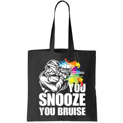 Funny Paintball You Snooze You Bruise Bag