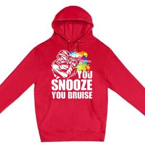 Funny Paintball You Snooze You Bruise Premium Pullover Hoodie