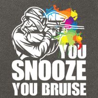Funny Paintball You Snooze You Bruise Cotton Canvas Backpack