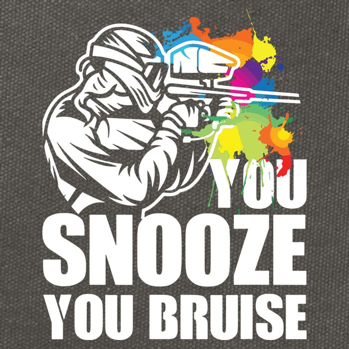 Funny Paintball You Snooze You Bruise Cotton Canvas Backpack