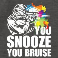 Funny Paintball You Snooze You Bruise Vector Backpack