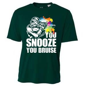 Funny Paintball You Snooze You Bruise Cooling Performance Crew T-Shirt