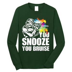 Funny Paintball You Snooze You Bruise Long Sleeve Shirt