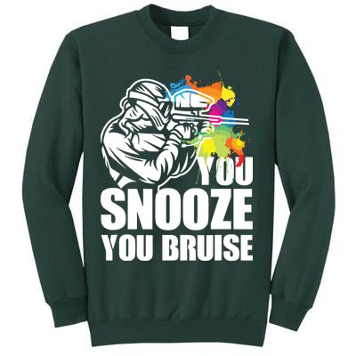 Funny Paintball You Snooze You Bruise Sweatshirt