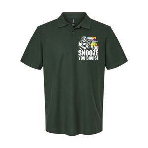 Funny Paintball You Snooze You Bruise Softstyle Adult Sport Polo