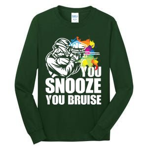 Funny Paintball You Snooze You Bruise Tall Long Sleeve T-Shirt