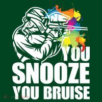 Funny Paintball You Snooze You Bruise Cooling Performance Long Sleeve Crew