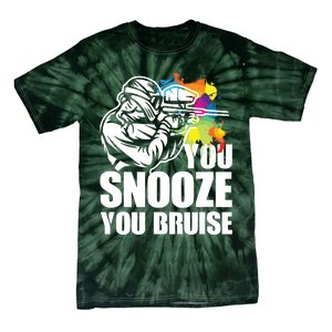 Funny Paintball You Snooze You Bruise Tie-Dye T-Shirt