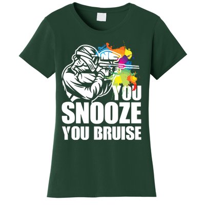 Funny Paintball You Snooze You Bruise Women's T-Shirt