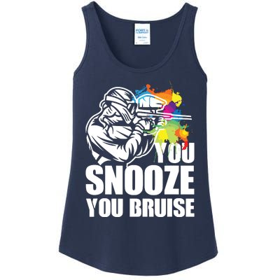 Funny Paintball You Snooze You Bruise Ladies Essential Tank