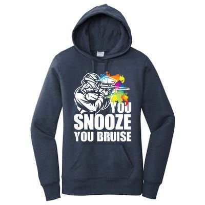 Funny Paintball You Snooze You Bruise Women's Pullover Hoodie